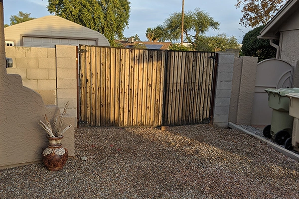 Grayscale Photo of Original Gate